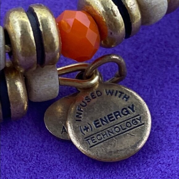 Vintage 66 Alex And Ani Orange and Gold Bracelet - Picture 4 of 6
